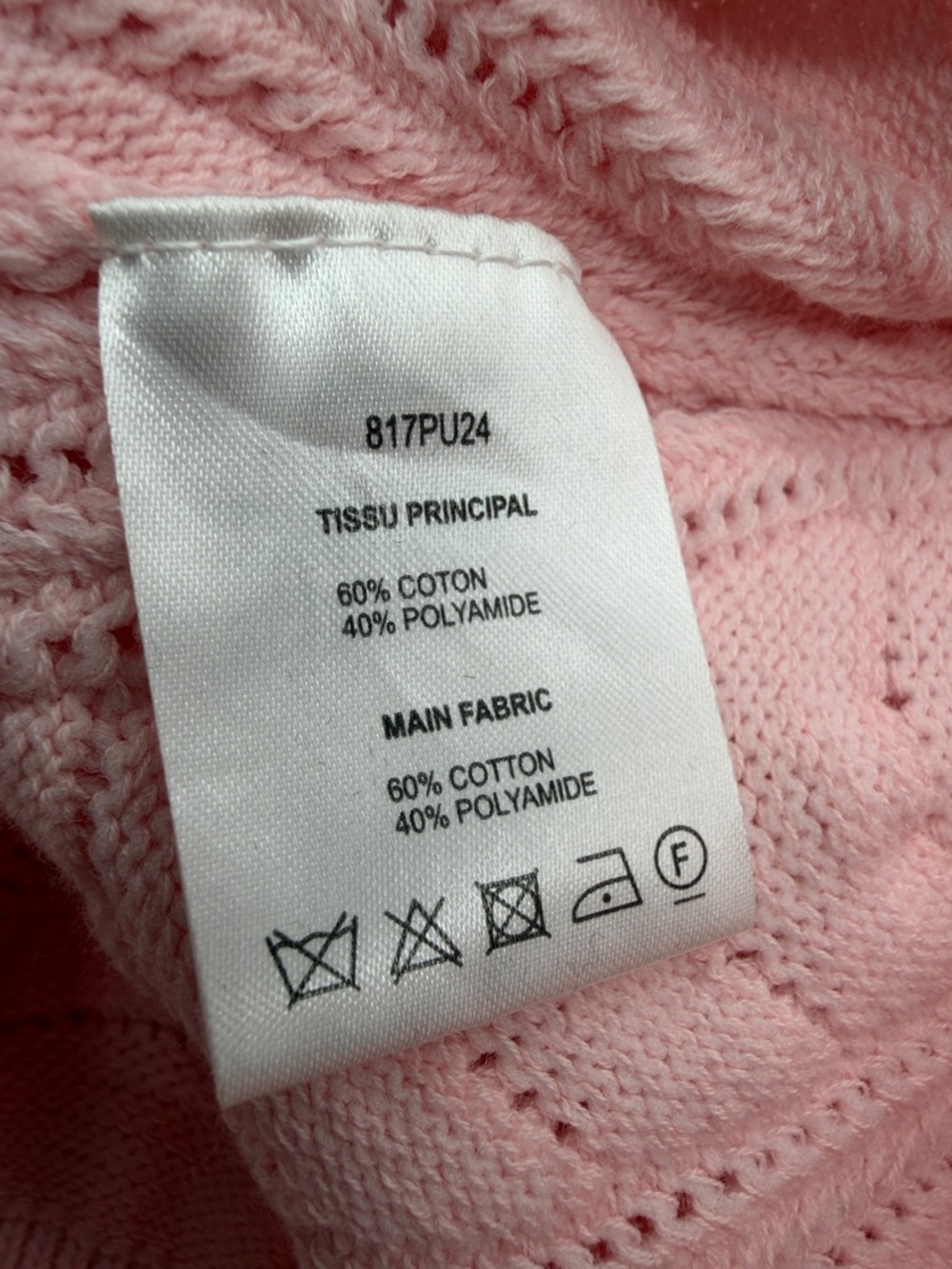 Carven Light Pink Knit Polo Sweater - Picture 4 of 8